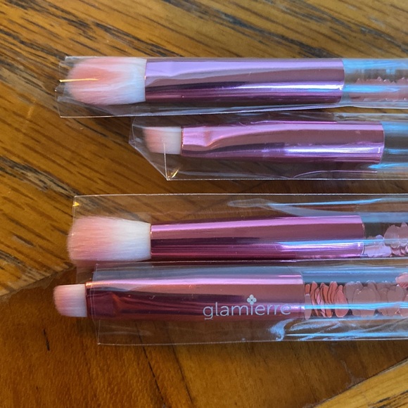 Glamierre pink luxe glitter eye brush collection with case - Picture 3 of 3